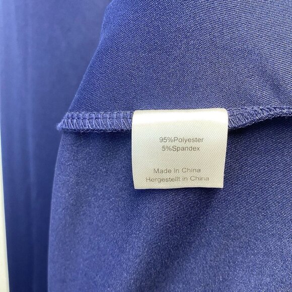 WOOSEA High Neck Split Ruffle Bodycon Cocktail Long Dress Women Small Navy New - Picture 9 of 16